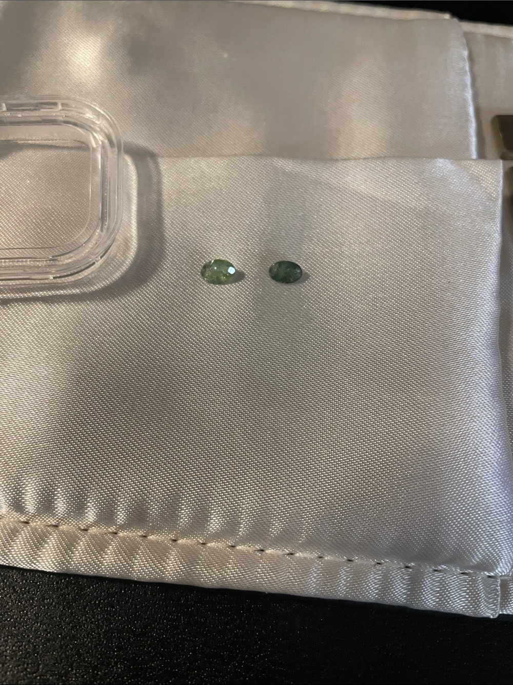 L2 Pariba color Tourmalines. 3x5 ovals total 1.05 cts.